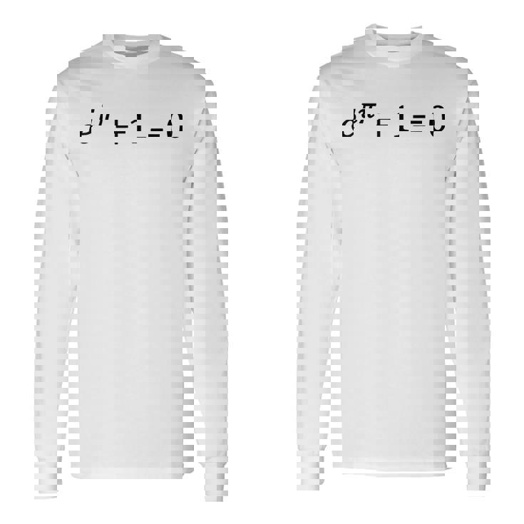 オイラーのアイデンティティ 最も美しい数学方程式 数学 長袖Tシャツ