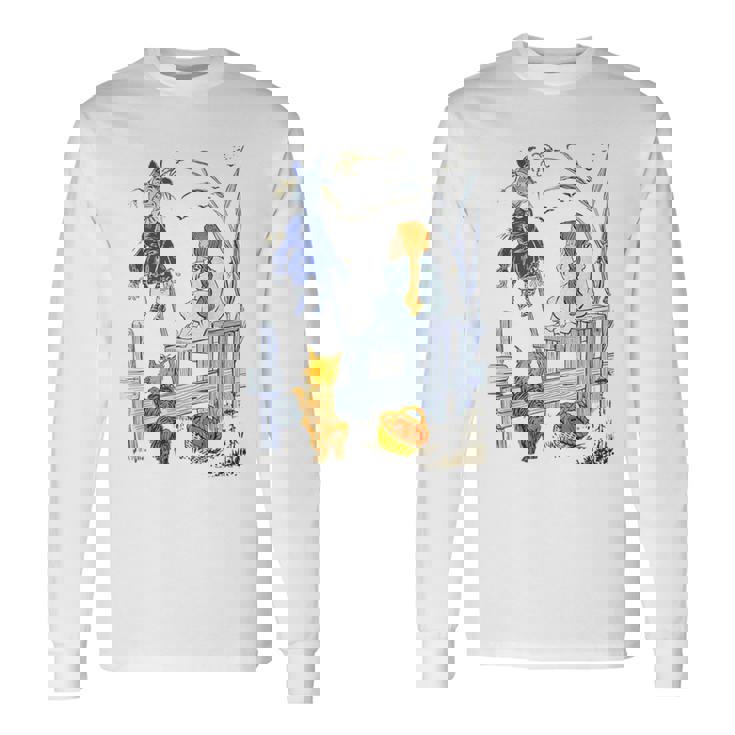 オズの土地 ギフト クラシック かかし トト オズの魔法使い ドロシーの魔法使い 長袖Tシャツ