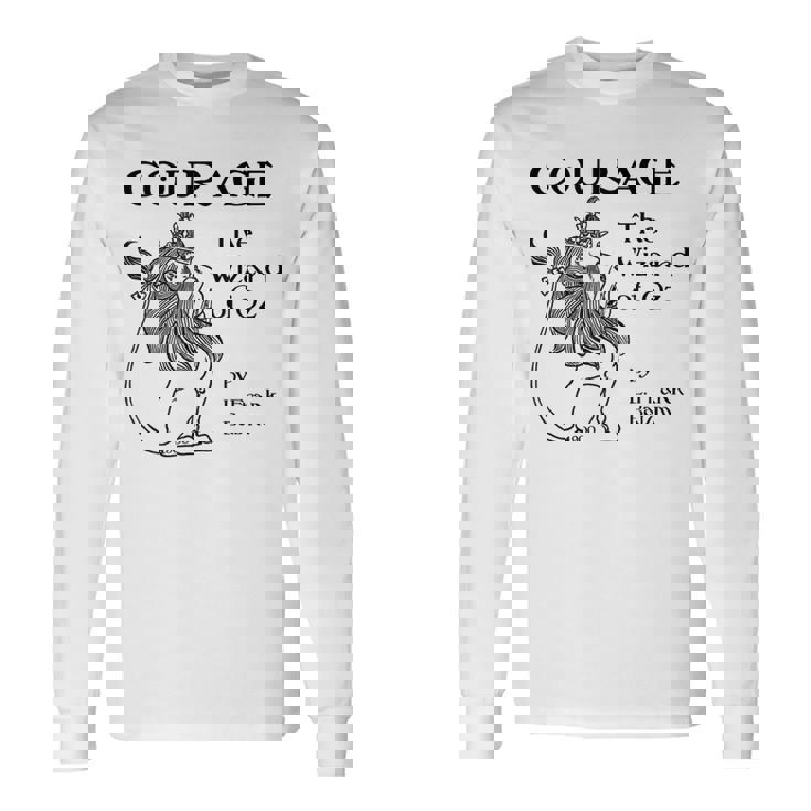 オズの魔法使い カウボーイライオン 勇気 長袖Tシャツ