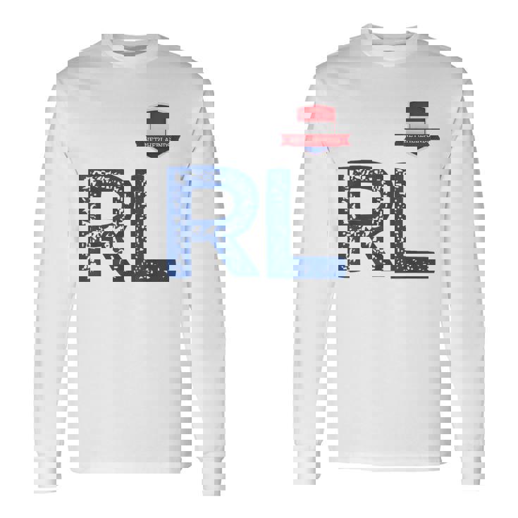 オランダ オランダ 人間の旗 文字 R And L Nederland 長袖Tシャツ