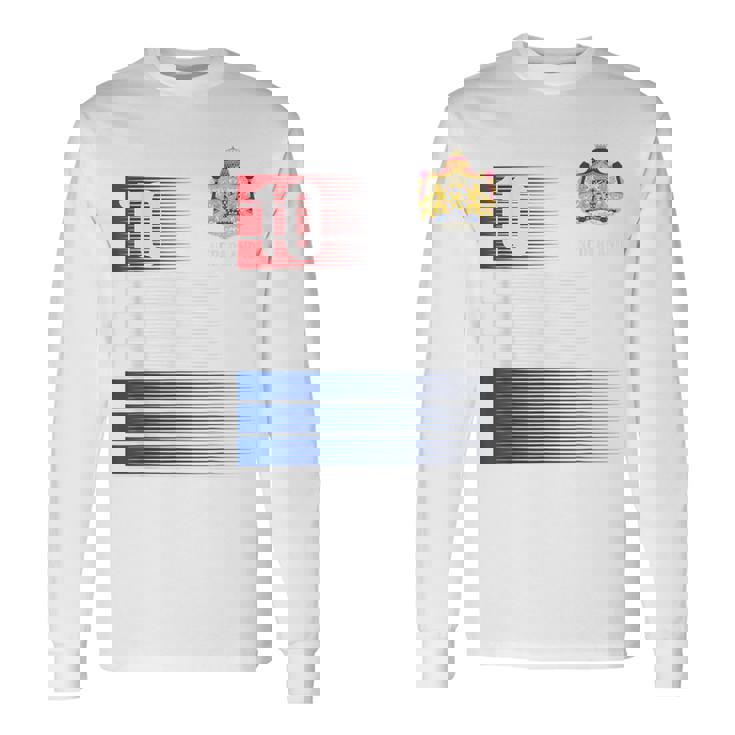 オランダ国旗 10 オランダオレンジ サッカー メンズ レディース キッズ ボーイズ 長袖Tシャツ