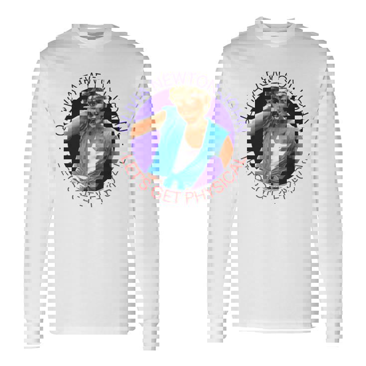 オリビア・ニュートンジョン レッツ・ゲット フィジカルサークル 写真 長袖Tシャツ