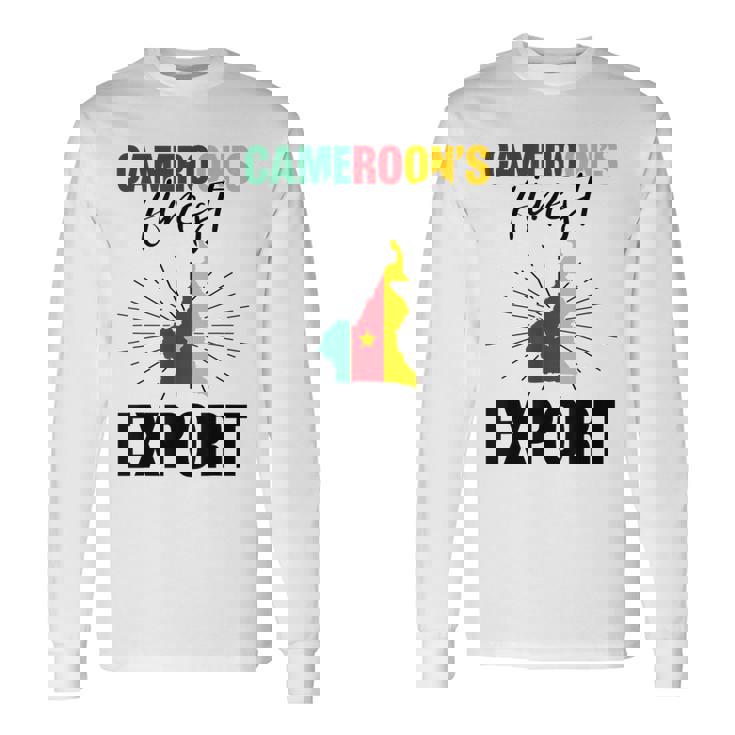 カメルーンの国旗 カメルーン語 長袖Tシャツ