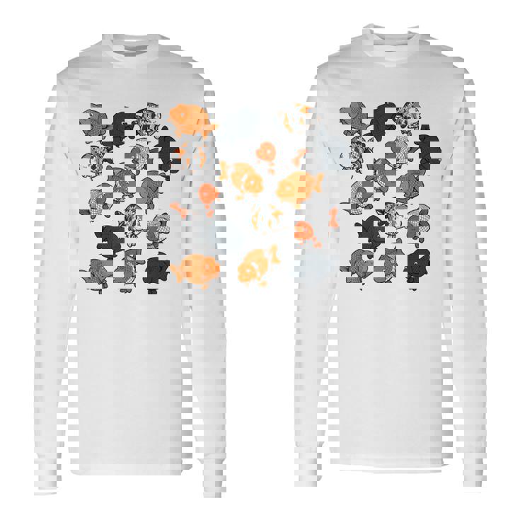 カラフルランチュウ 長袖Tシャツ