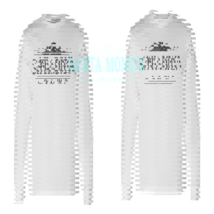 カリフォルニア州サンタモニカ 長袖Tシャツ