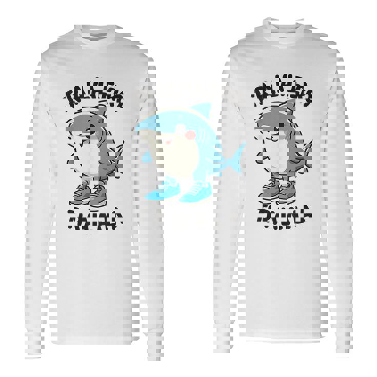 カワイイトラレロトラララ-イタリアブレインロットミーム 長袖Tシャツ