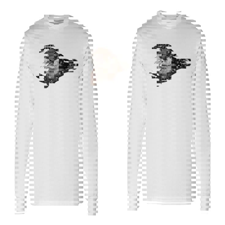 カワウソ 長袖tシャツ 長袖Tシャツ