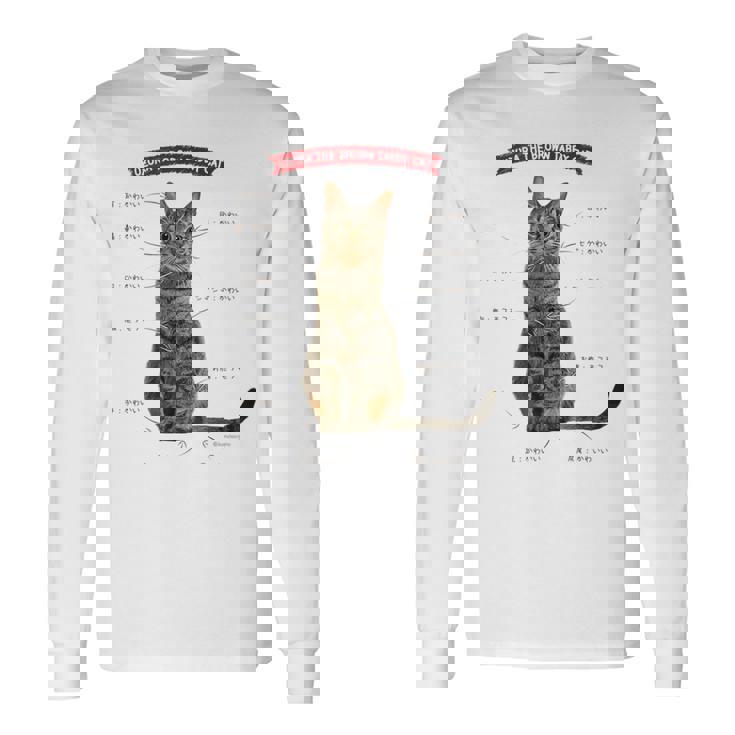 キジトラねこ、うずら 猫 キジトラ猫 鶉 かわいい Cat （ホワイト） 長袖Tシャツ