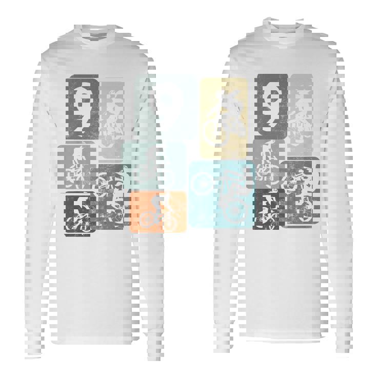 キッズ 9歳の男の子サイクリスト9歳の誕生日バイクマウンテンバイク 長袖Tシャツ