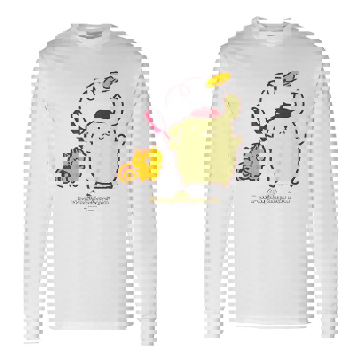 キッズ ポムポムプリン＆ベーグル 長袖Tシャツ