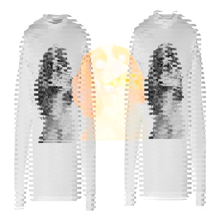 キャバリア・キング・チャールズ・スパニエル・チーズ・ドッグキャバリアー 長袖tシャツ 長袖Tシャツ ギフトのアイデア