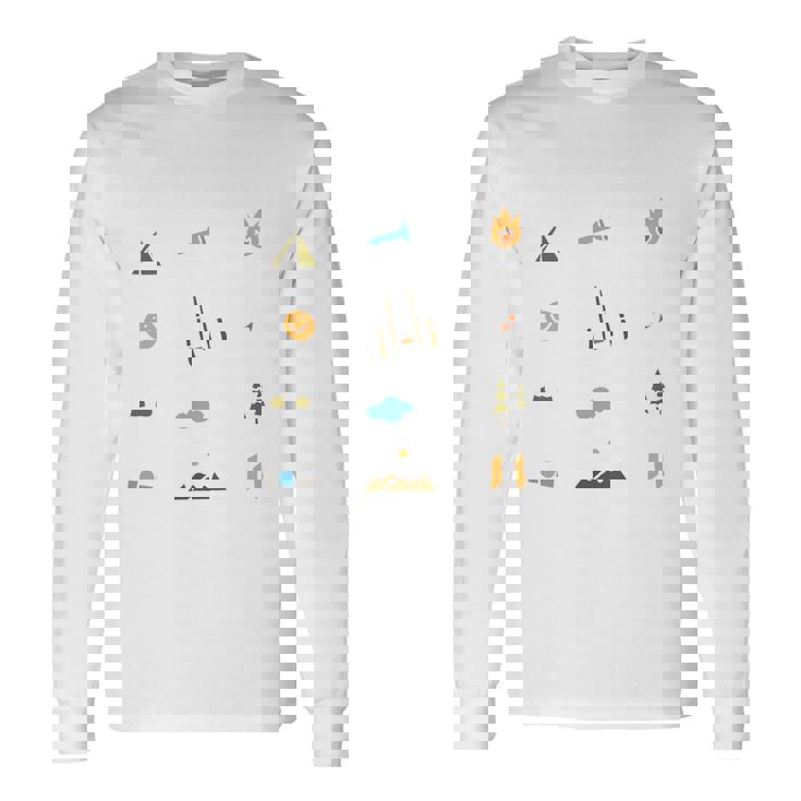 キャンプ 楽しい グループ キッズ ティーン 家族 マッチング 長袖tシャツ 長袖Tシャツ
