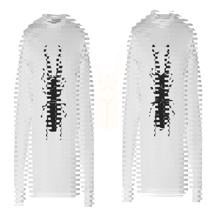 ギラファノコギリクワガタ _昆虫_くわがた 長袖Tシャツ