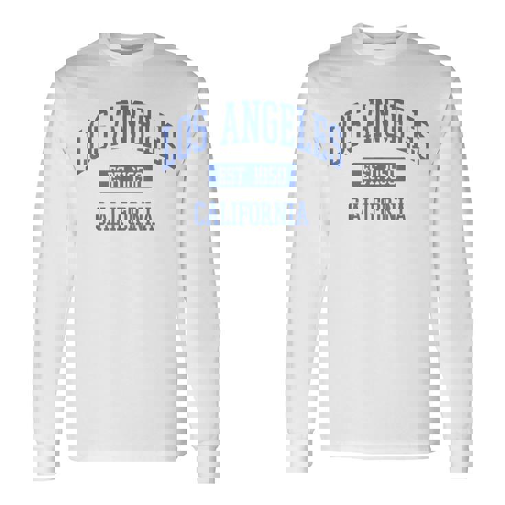 クラシック ロサンゼルス カリフォルニアブルー 長袖Tシャツ