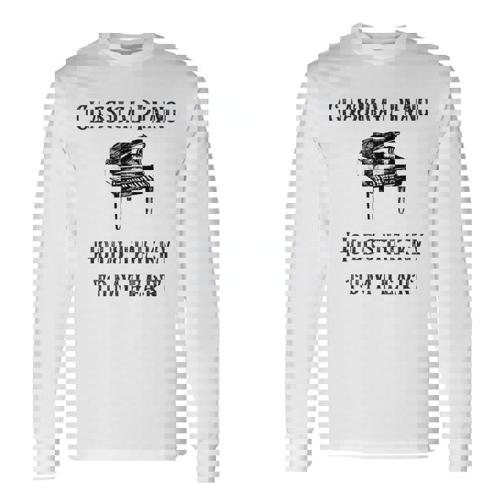 クラシックピアノ 長袖Tシャツ