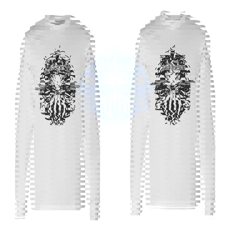 クラーケン クトゥルフ タコ 長袖Tシャツ ギフトのアイデア