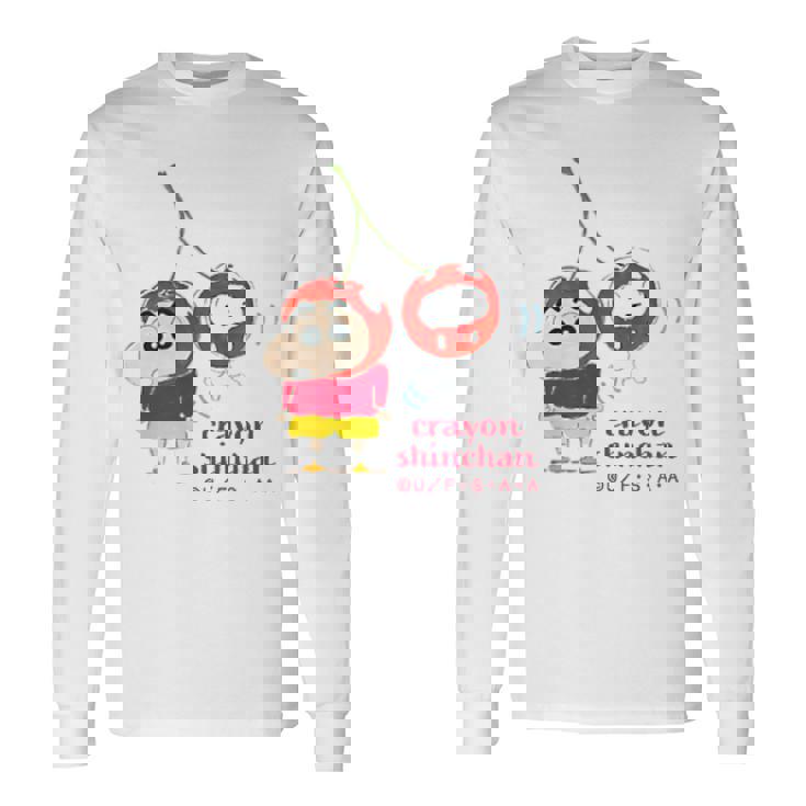 クレヨンしんちゃん さくらんぼしんちゃんワンポイント 長袖Tシャツ ギフトのアイデア