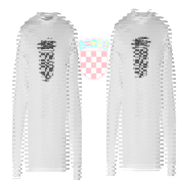 クロアチア ヴィンテージ クロアチア国旗tシャツ 長袖Tシャツ