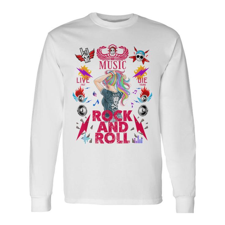 クールなヴィンテージオールドロックンロールミュージック、This Is My Rock And Roll 長袖Tシャツ ギフトのアイデア