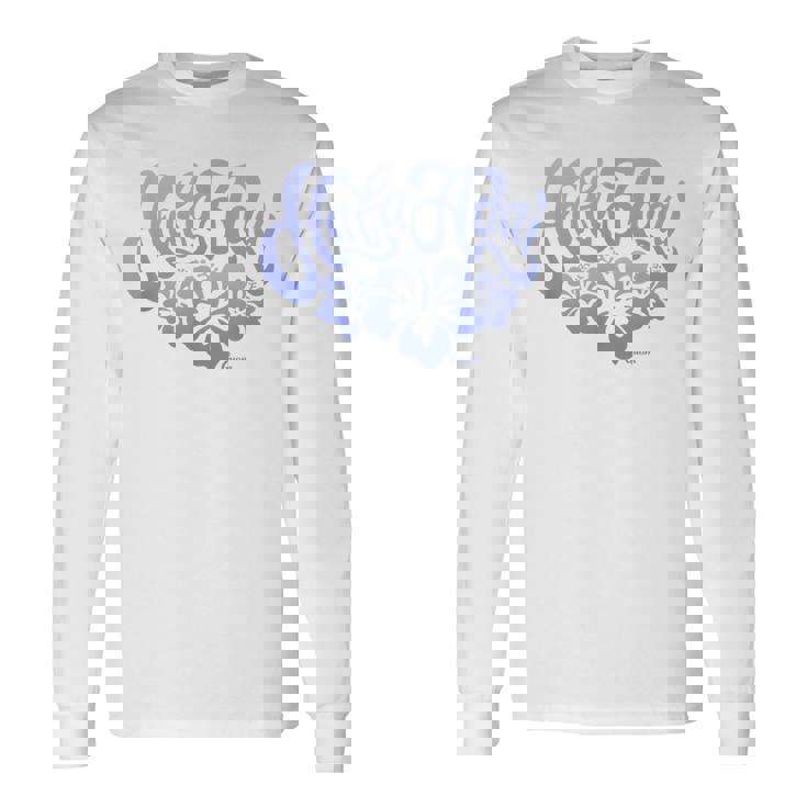 グアムフラワー 長袖Tシャツ