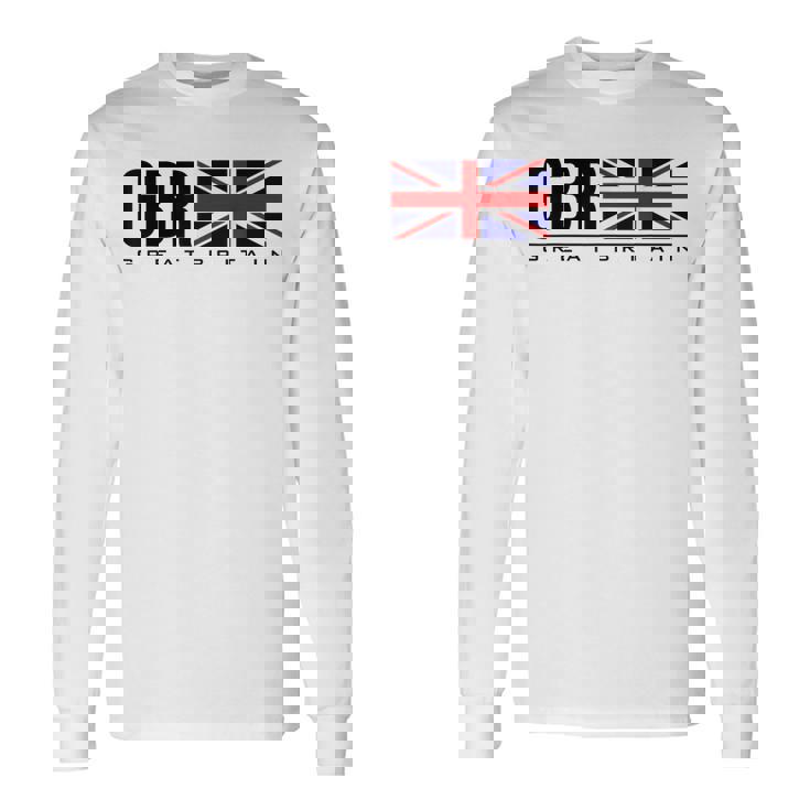 グレートブリテン国旗 ユニオンジャック ブリティッシュアスレチック チーム スポーツ 長袖Tシャツ