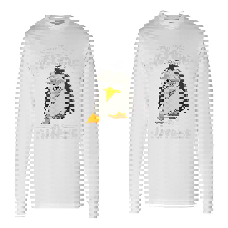 グーテン・モルゲン極薄アイスクリーム おもしろモーニンググループ ペンギン 長袖Tシャツ