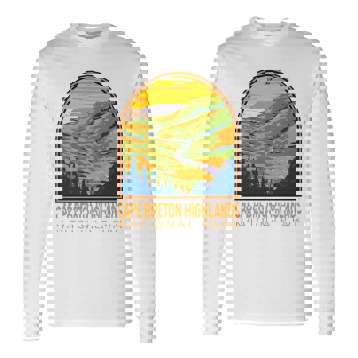 ケープブレトンハイランズ国立公園 カナダヴィンテージエンブレム 長袖tシャツ 長袖Tシャツ