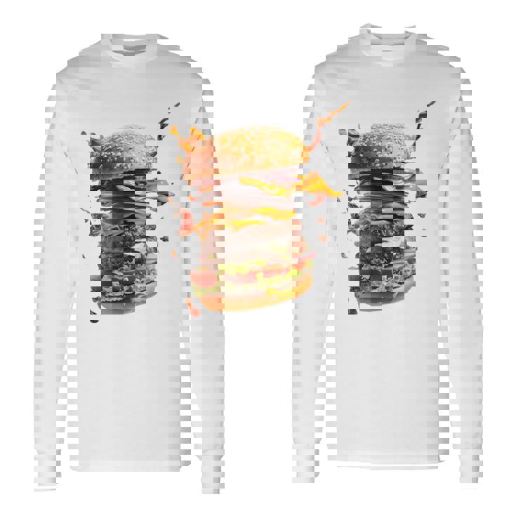 コスチュームバーガー 長袖Tシャツ