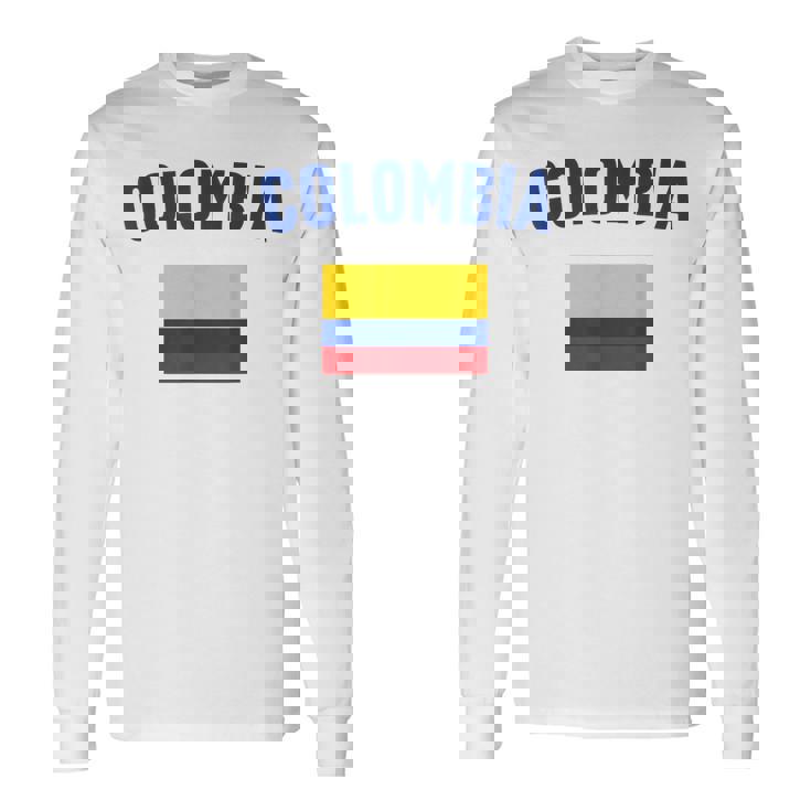 コロンビア国旗 長袖Tシャツ