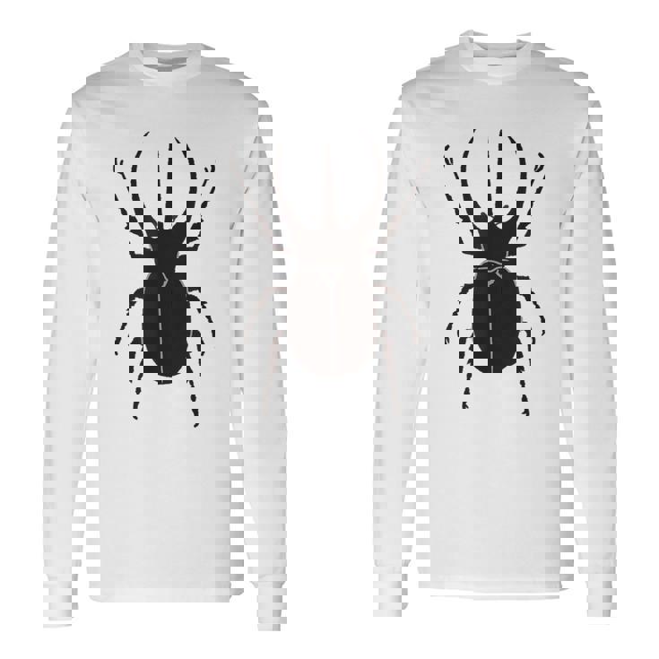 コーカサスオオカブト _昆虫_カブトムシ 長袖Tシャツ