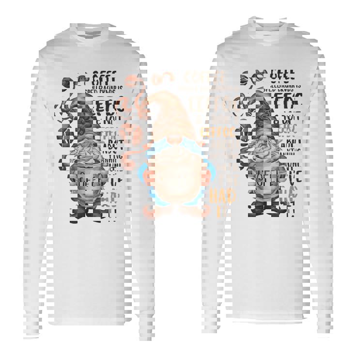 コーヒーノームコーヒーの後ろ向き綴りはeeffoc面白いです。 長袖Tシャツ ギフトのアイデア