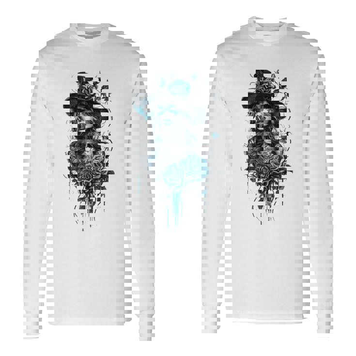 ゴシックガール ハロウィンコスチューム 魔女ゴス オカルトウィッカ 長袖Tシャツ