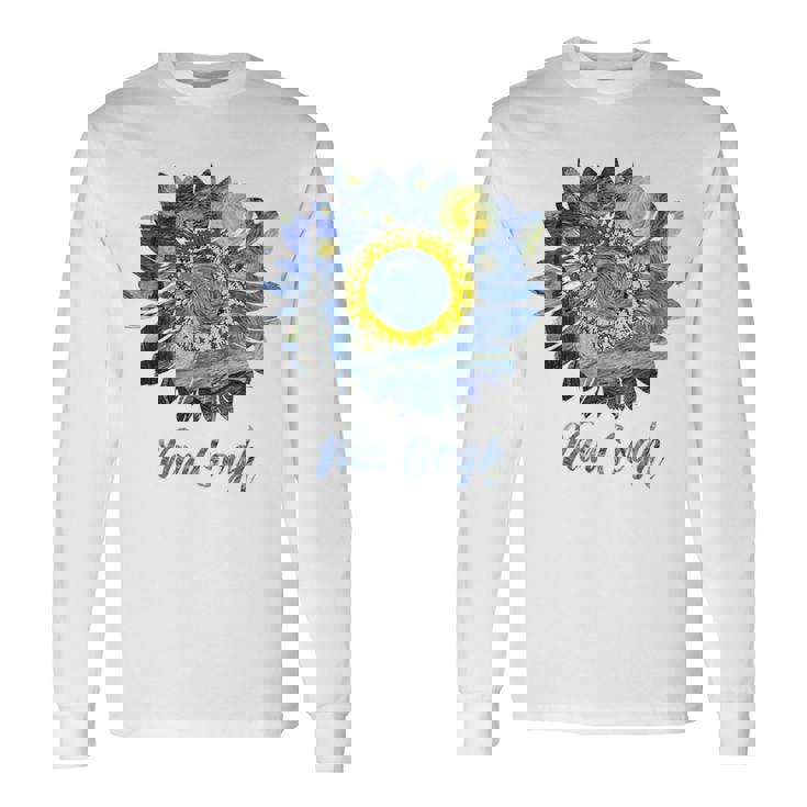 ゴッホ 星月夜 ひまわり ゴッホ ひまわり アート 長袖Tシャツ