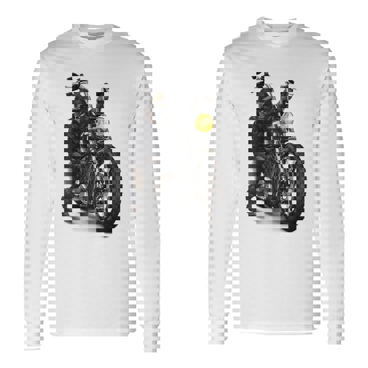 ゴリラ バイク バイカー 長袖Tシャツ