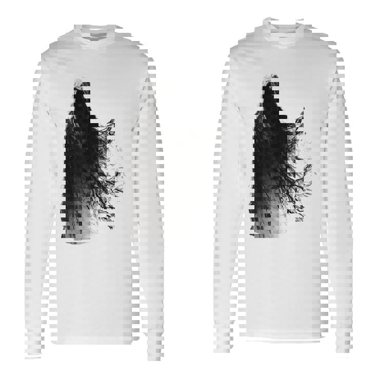 ゴーストコスチューム ハロウィン グラフィックアート スピリットゴースト 長袖Tシャツ