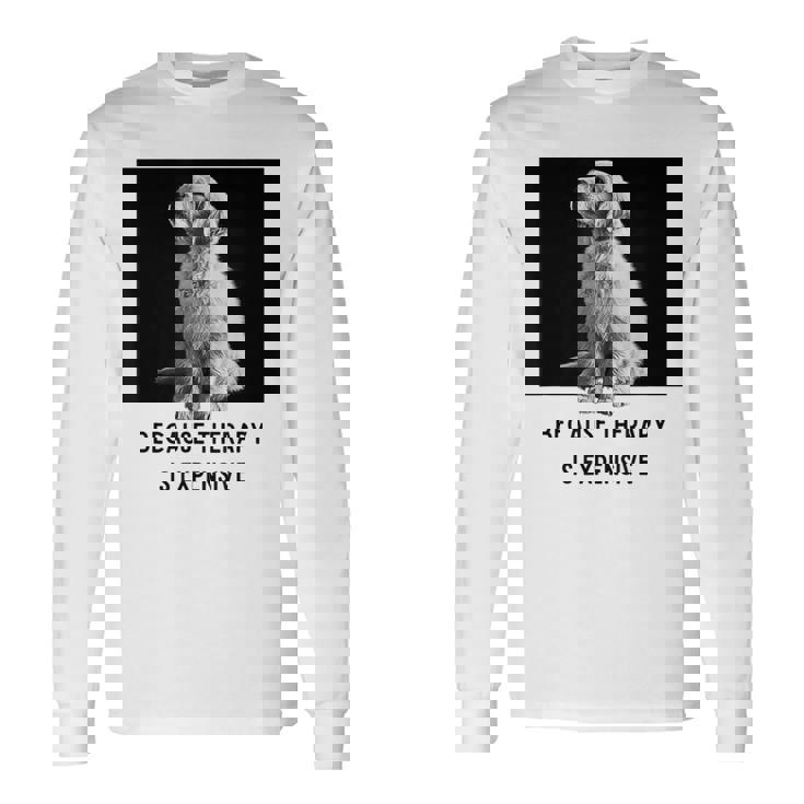 ゴールデンレトリーバー セラピー 、ゴールデンレトリーバー オーナーギフト 長袖Tシャツ