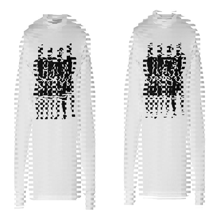 サッカー サッカー選手の壁 長袖Tシャツ