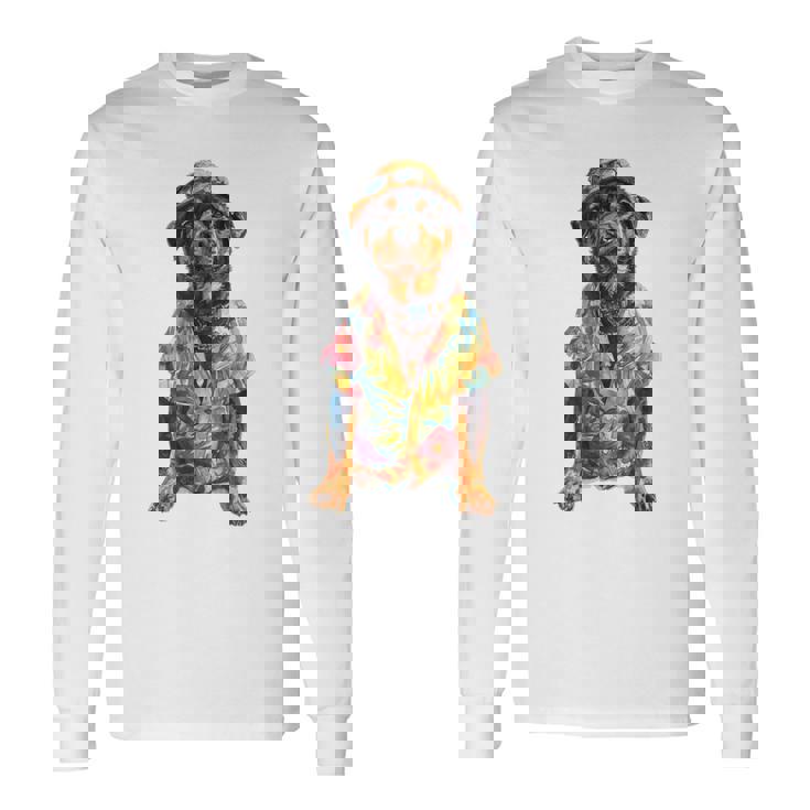 サマードッグロットワイラー 長袖Tシャツ ギフトのアイデア