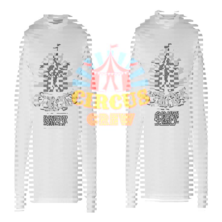 サーカスクルー–楽しいカラフルな大人&キッズグラフィックデザイン 長袖tシャツ 長袖Tシャツ