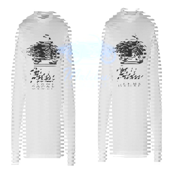 サーファーサーフスポット マリブ、カリフォルニア 長袖Tシャツ