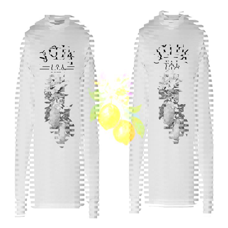 シチリア イタリア土産 イタリア レモン 長袖Tシャツ