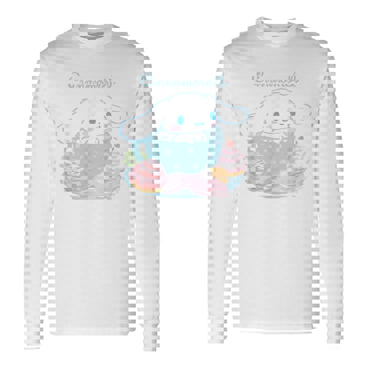 シナモロール ティーカップ ライトカラー 長袖Tシャツ ギフトのアイデア