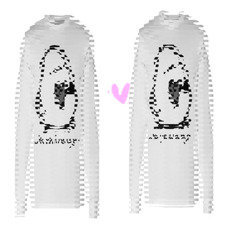 シマエナガ 北海道 雪の妖精 可愛い ぼく、シマエナガ。 愛 長袖Tシャツ