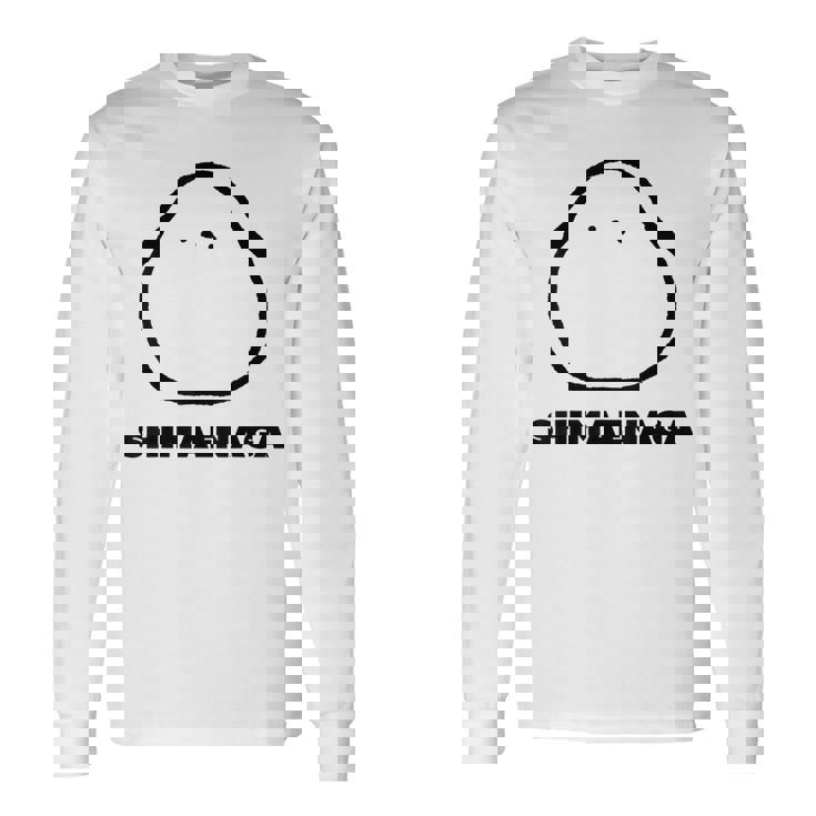 シマエナガ 北海道 雪の妖精 可愛い もふもふ 長袖Tシャツ