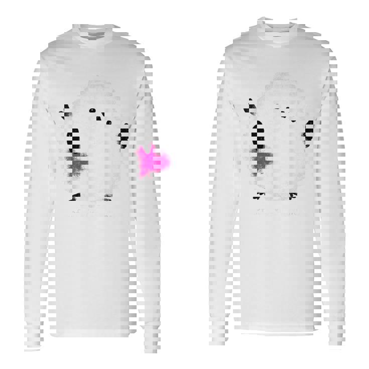 シマエナガ 北海道 雪の妖精 可愛い もふもふ 挨拶 長袖Tシャツ