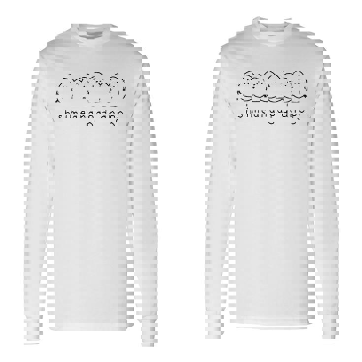 シマエナガ 北海道 雪の妖精 可愛い 団子 長袖Tシャツ