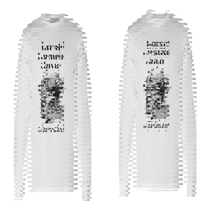 シャーロック・ホームズ I Neveraid I Wasmarter 長袖Tシャツ