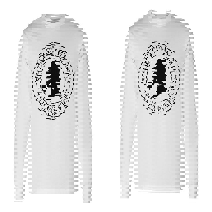 シャーロック・ホームズ 名言 221B ベーカー 聖英国探偵 長袖Tシャツ