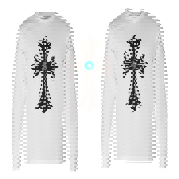 シルバークロス ブルーダイヤ 長袖tシャツ 長袖Tシャツ