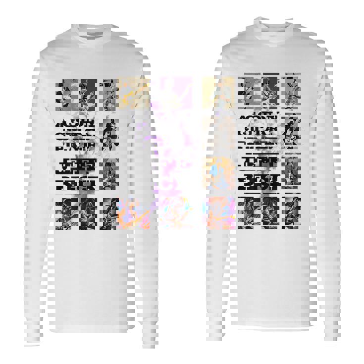 ジェフベック_005_Back Printed 長袖Tシャツ